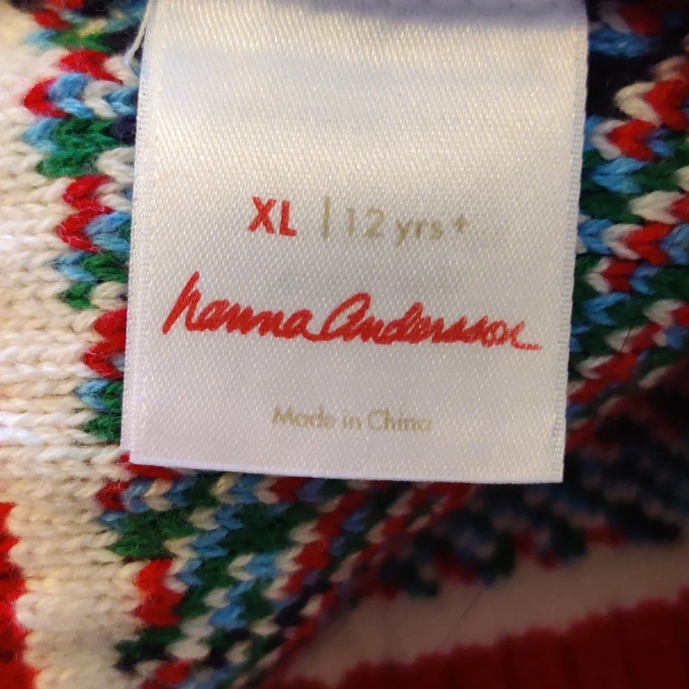 Hanna Andersson Multicolor Knit Beanie Size XL Nwot - Picture 4 of 4